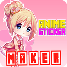 1000+ Anime Sticker For Whatsapp + Sticker Maker أيقونة