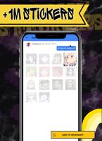 Anime stickers for whatsapp capture d'écran 3