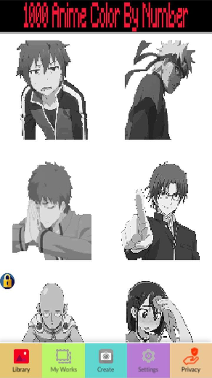 1000 Anime Manga Color By Number Pixel Art for Android APK 1000 Anime Manga Color By Number Pixel Art for Android APK