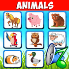 آیکون‌ Animal sounds - Kids learn