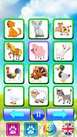 Animal sounds - Kids learn poster