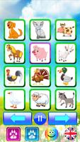 پوستر Animal sounds - Kids learn