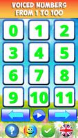 Numbers for kids 1 to 10 Math الملصق