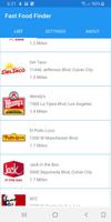 Fast Food Finder Cartaz