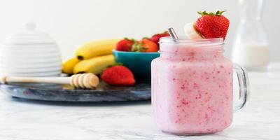 پوستر Strawberry and banana recipe
