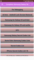 Complete Samsung Galaxy Secret Code اسکرین شاٹ 1