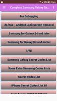 Complete Samsung Galaxy Secret Code captura de pantalla 1