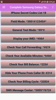 Complete Samsung Galaxy Secret Code captura de pantalla 2