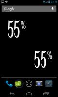 Percentage battery widget 海报