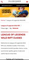 League of Legends: Wild Rift Guide Affiche