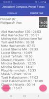 برنامه‌نما Jerusalem Compass & Schedule عکس از صفحه