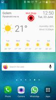 Weather Albania Widget (Download first UCCW App) پوسٹر