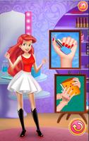 Poster giochi di smalto per ragazze per manicure gratuiti