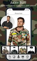 Army Uniform Photo Suit Affiche