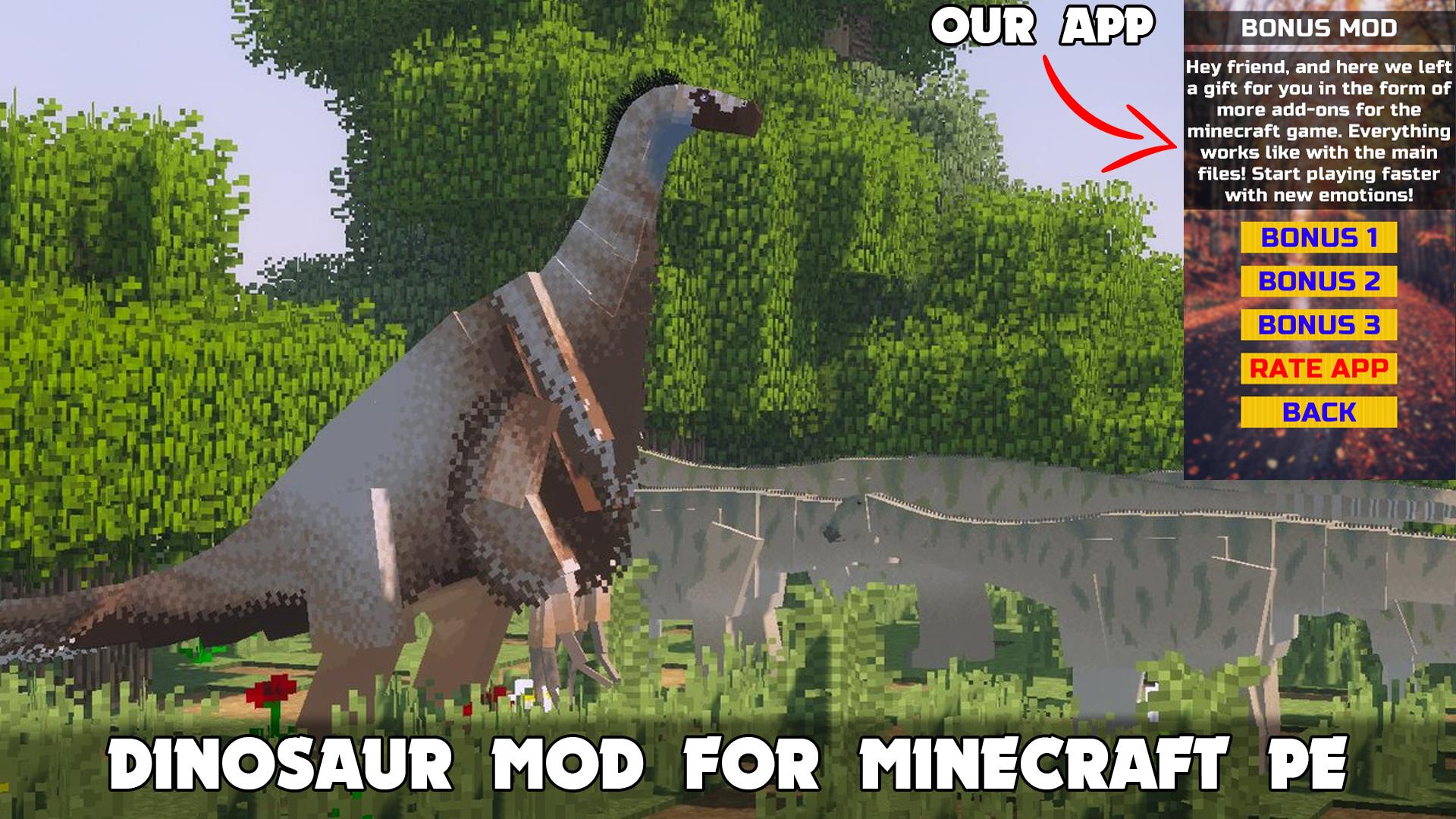 Dinosaur Minecraft Mod MCPE APK for Android Download Dinosaur Minecraft Mod MCPE APK for Android Download