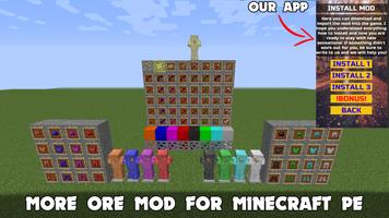 Ore Mod for Minecraft PE poster