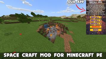 SpaceCraft Mod in Minecraft poster