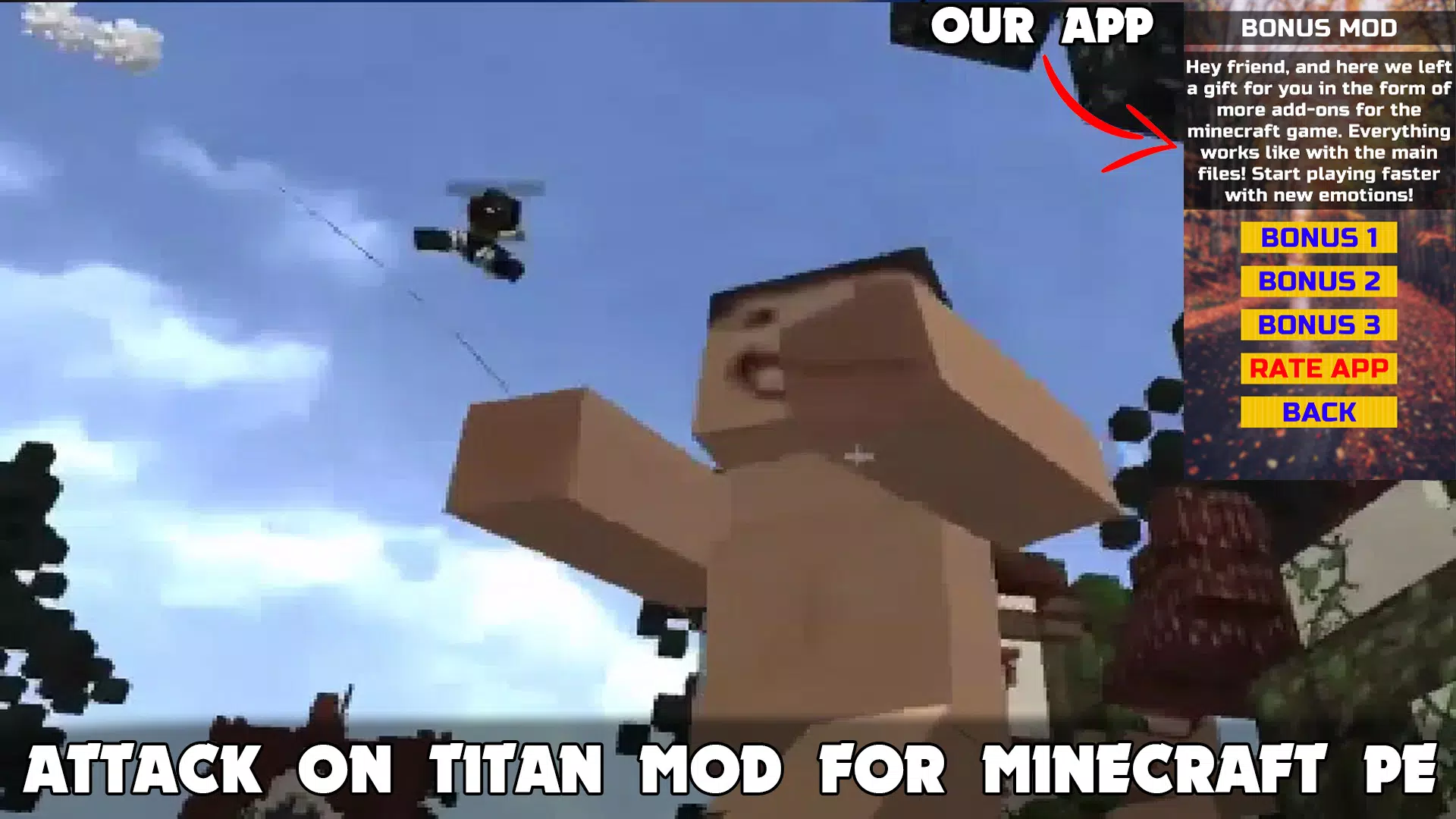 Attack Titan mod for MCPE for Android - Free App Download