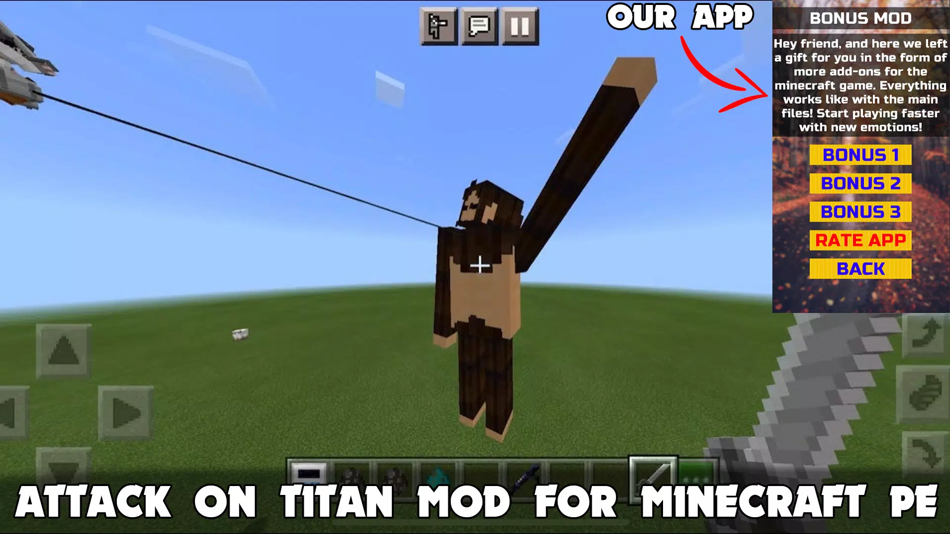 Attack Titan mod for MCPE for Android - Free App Download