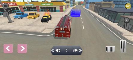 Real Fire Truck  Simulator Affiche