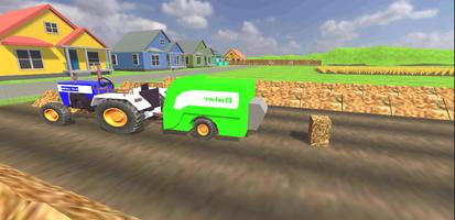 Indian Tractor Farm Simulator الملصق
