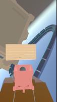 Stickman roller coaster 3D-poster