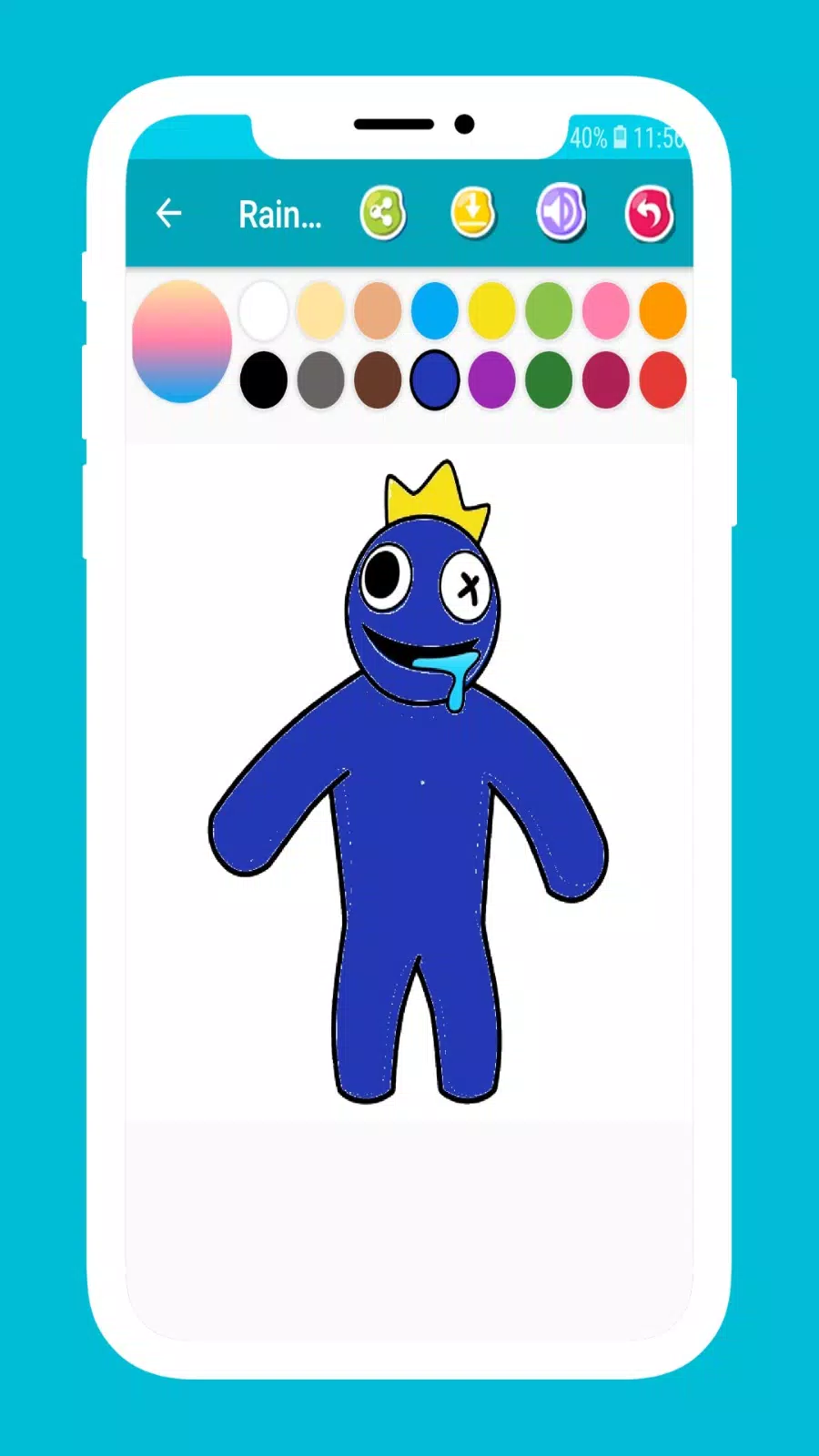 Jogo de Pintar Rainbow Friends 24