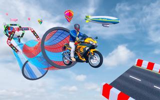 Superhero Bike Mega Ramp Stunt imagem de tela 2