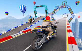 Superhero Bike Mega Ramp Stunt imagem de tela 3