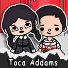 Wednesday toca addams boca biểu tượng