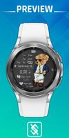 BFF10-Blackboard Art Cool Bear الملصق