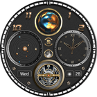 BFF11- Black Analog Earth Gear أيقونة