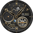 BFF12- Gold Analog Galaxy Gear أيقونة