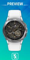 BFF12- Gold Analog Galaxy Gear الملصق