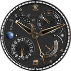 BFF14- Black Analog Pattern أيقونة