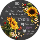 BFF1- Blackboard Art Sunflower أيقونة