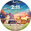 BFF1- Cute Cat watchface APK