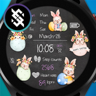 BFF17- Easter Eggs and Bunny أيقونة