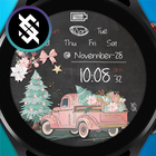 BFF21- Christmas car and tree أيقونة