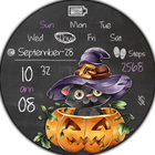 BFF31- Halloween Cat & Pumpkin أيقونة