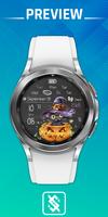 BFF31- Halloween Cat & Pumpkin الملصق