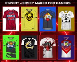 Jersey Maker Esports Gamer الملصق