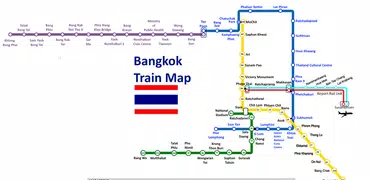 バンコクBTS MRT地下鉄マップ2020。