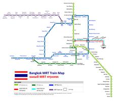 MRT BTS Bangkok Peta subway syot layar 2