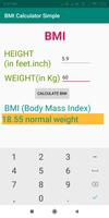 BMI Calculator Simple capture d'écran 1