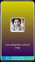Lata mangeshkar selected songs plakat