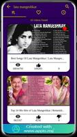 Lata mangeshkar selected songs syot layar 2