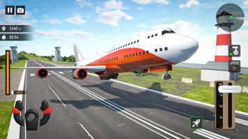 Airplane Simulator 3d Games Affiche
