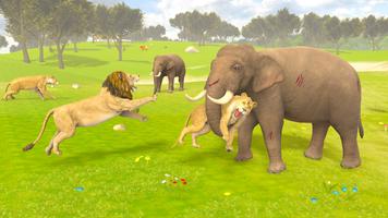 Lion King Animal Simulator 3d Affiche