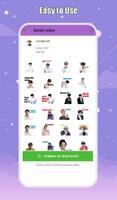 Cute Bts Sticker WAStickerApps capture d'écran 3